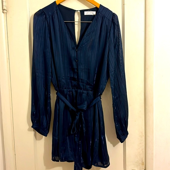 All in Favor shimmery romper - Picture 1 of 7